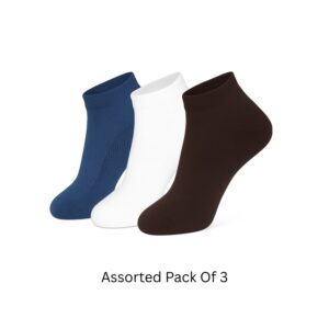 Cotton Ankle Socks - Pack of 3