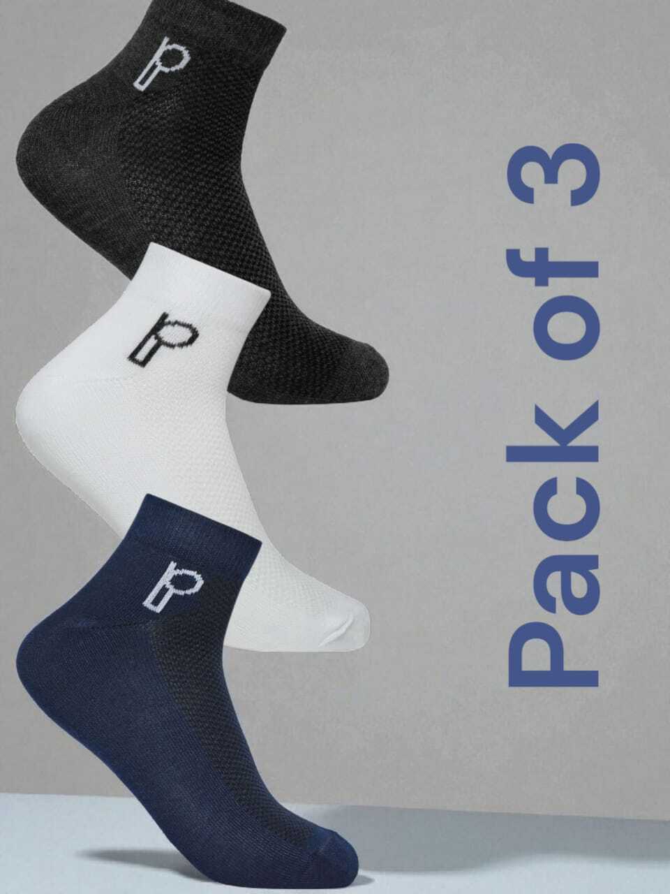 Everyday Comfort Ankle Socks - Pack of 3